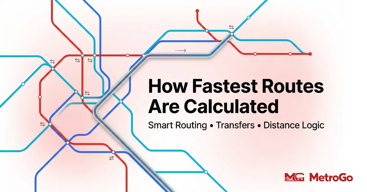 How MetroGo Calculates the Fastest Route Across Delhi Metro, Noida Metro and RRTS